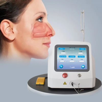 Diodenlaser-Maschine, 1470 nm, Behandlung, tragbar, blaue Chirurgie, Dioden-Hals-Nasen-Ohren-HNO-Laser
